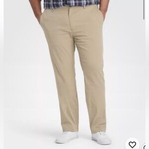 Men's Athletic Fit Hennepin Tech Chino Pants - Goodfellow & Co Beige Sz 40x34